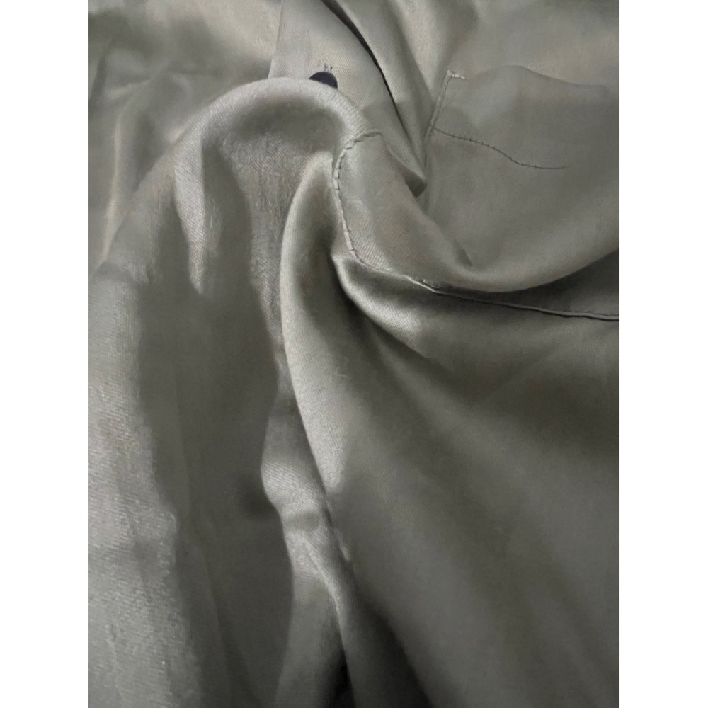 Dark Khaki Mens Button Down Long Sleeve Large Elevated Basics Preppi Office - Picture 6 of 9